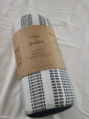 I-enjoy Patterned Reversible Down Alternative 3 Piece Comforter set FULL QUEEN.